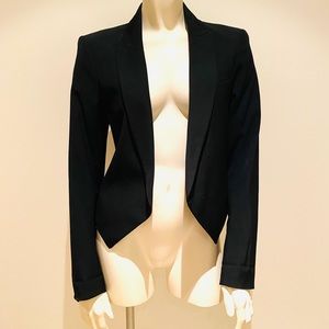 Theory Asymmetrical Wool Black Jacket (6)